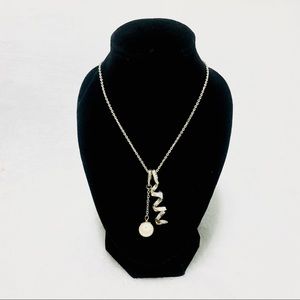 Silver-Toned Multi Charm Fashion Statement Necklace Jewelry